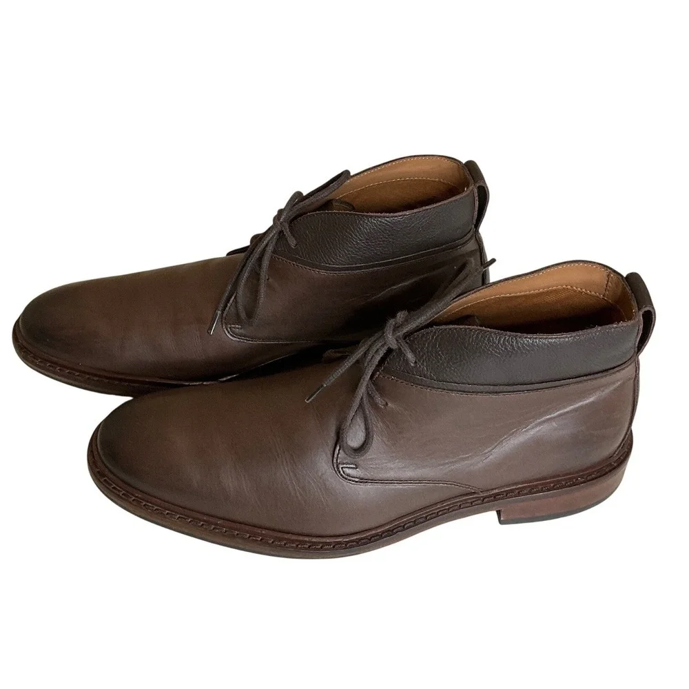 Cole Haan Leather Williams Welt Chukka II Ankle Boot Brown Minimalist Business 9